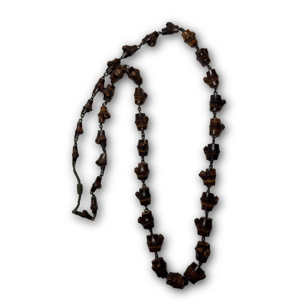 Estate Wooden Necklace